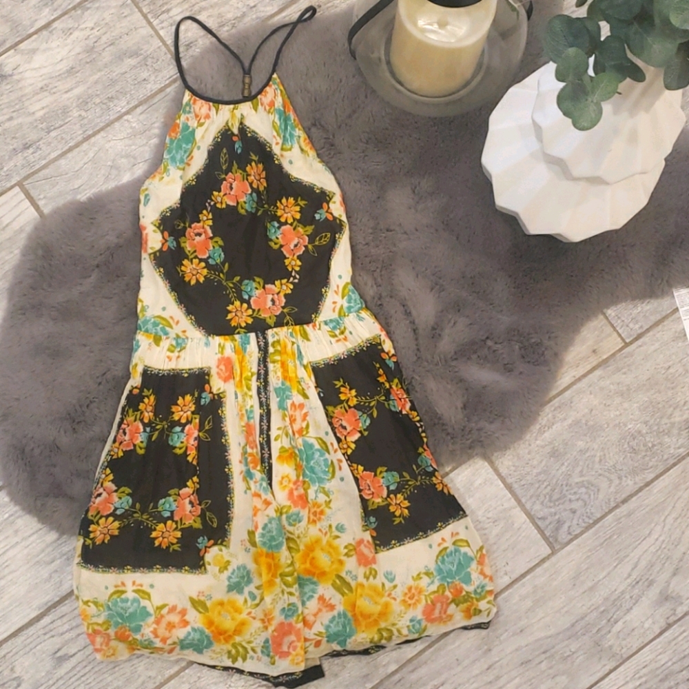 Ecoté Cotton Folk Print Dress Size 6